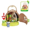 thumbnail image 3 of Timber Tots: The Hazelnut House - Portal Mini Home w/ Raccoon Animal Figurine, Interactive Spinning Rooms, Nature Toy Playset, Kids & Toddlers 18Mo+, 3 of 9