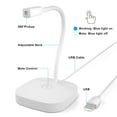 thumbnail image 3 of Desktop Computer Microphone USB Wired Microphone 360 Degrees Omnidirectional Condenser Mic Adjustable Neck with Mute Touch-Button Plug & Play for Computer PC Laptop Office Meeting Recording, 3 of 7