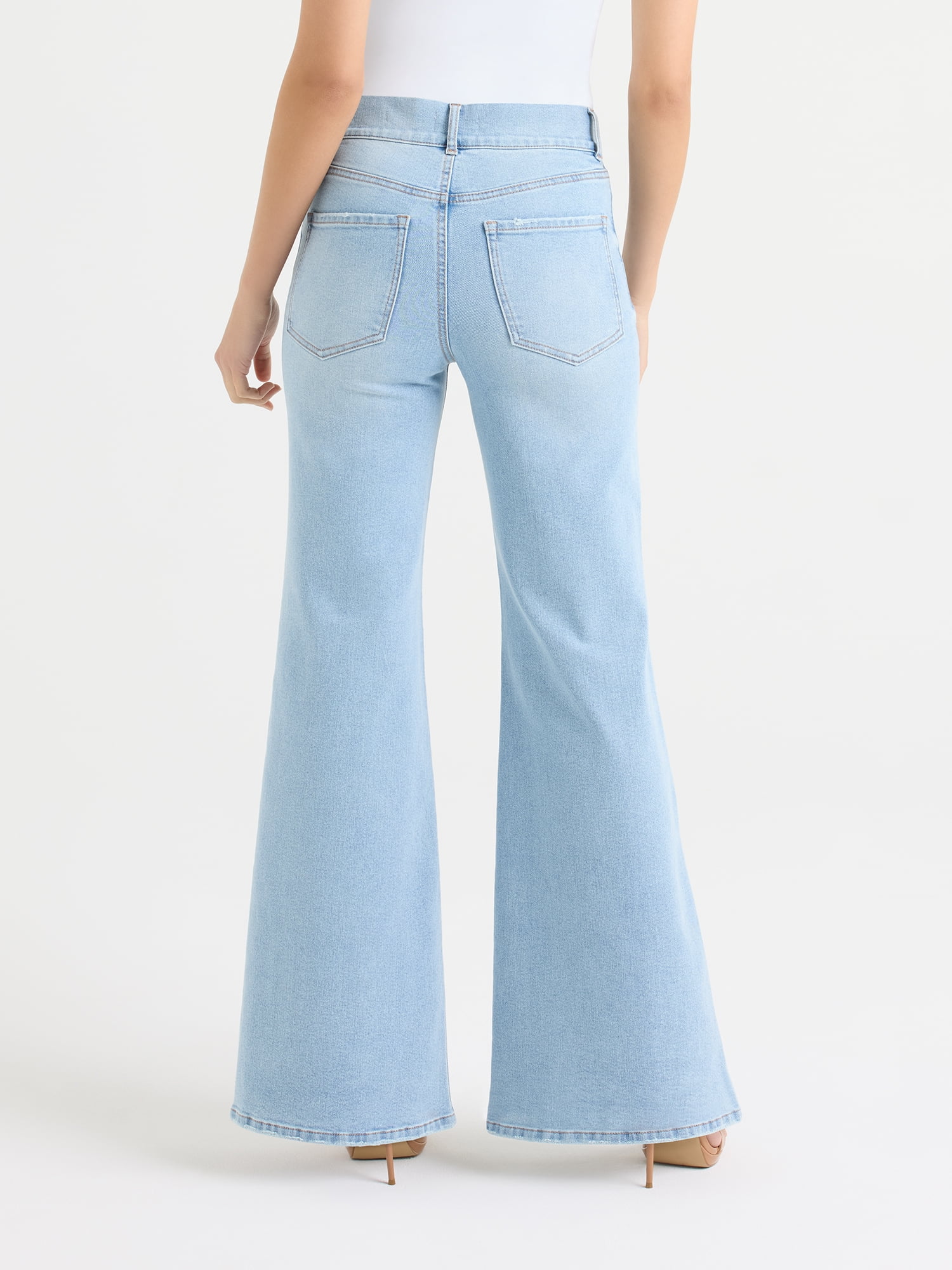 Sofia by Sofia Vergara Women's and Women's Plus Margot Wide Leg High Rise Jeans, 30.5" and 32.5" Inseams, Sizes 0-28