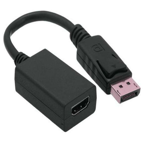 SANOXY Cables and Adapters; 6.5" Displayport Male to HDMI Female Adapter Cable with Latches
