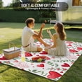 thumbnail image 4 of Valentine's Day Outdoor Rug for Patio/Deck/Porch, Non-Slip Large Area Rug 5 x 7 Ft, Pink Red Love Heart Spring Green Botanical Indoor Outdoor Rugs Washable Area Rugs, Camping Rug Carpet Runner, 4 of 8