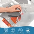 thumbnail image 5 of Yayeee Kitchen Curtains Tier Set of 2 Light Filtering 57"x24" Over Sink Window Panels, Snow Cartoon Houses, 5 of 7