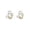 Gold 1PCS, variant on Double Loop Pearl Earrings New Delicate And Versatile Ear Loops 925 Silver Pin Earrings