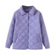 thumbnail image 2 of Parkas de manga larga para mujer, chaquetas acolchadas cálidas para mujer, chaqueta acolchada lisa de manga larga con estampado floral, abrigos con bolsillos, blusa para mujer, 2 of 9