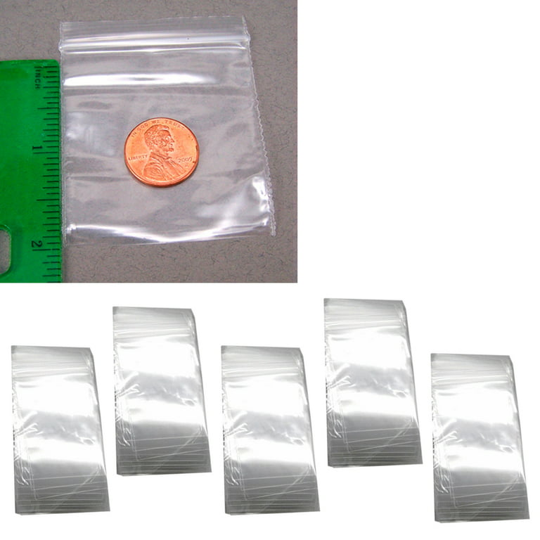 500X Clear Baggies 2 x 2 Reclosable Zipper Lock Plastic Bags 2mil Poly Jewelry