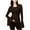 Brown - copper, variant on bar III Womens Textured Knit Blouse, Brown, XX-Small