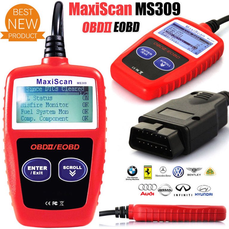 Hyper Tough HT309 OBD2 Scan Automotive Diagnostic Tool Code, 58 OFF