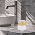thumbnail image 6 of Unique Bargains 1 Pc Frosted Glass Dispensing Bottle for Bathroom 1.76oz Sand Gold Tone, 6 of 6