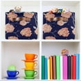thumbnail image 7 of GZHJMY Collapsible Storage Basket Retro Ethnic Flowers-f Rectangular Storage Bins Baskets Toys Storage Bins with Handles for Bedroom Home Office 2PCS, 7 of 7
