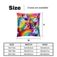thumbnail image 5 of Robot Unicorn Attack Set of 2 Velvet Throw Pillow Covers with Unique Patterns in 16x16, 18x18, and 20x20 Inches for Various Occasions - Throw Pillow Inserts Included, 5 of 6