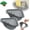 2pcs, variant on Magnetic Triangle Sink Strainer Basket with Twist-Open Bottom, Corner Sink Strainer for Kitchen, No-Drill Mount Drainage & Filter Basket Sponge Holder for Cleaning Fruit, Vegetable, Food Scrap (1PC)