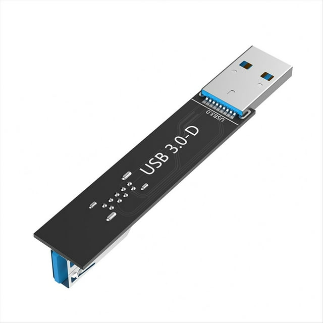 Adaptador de Tarjeta USB 3.0 de 9 Pines Macho A Hembra para PC y Portátil D