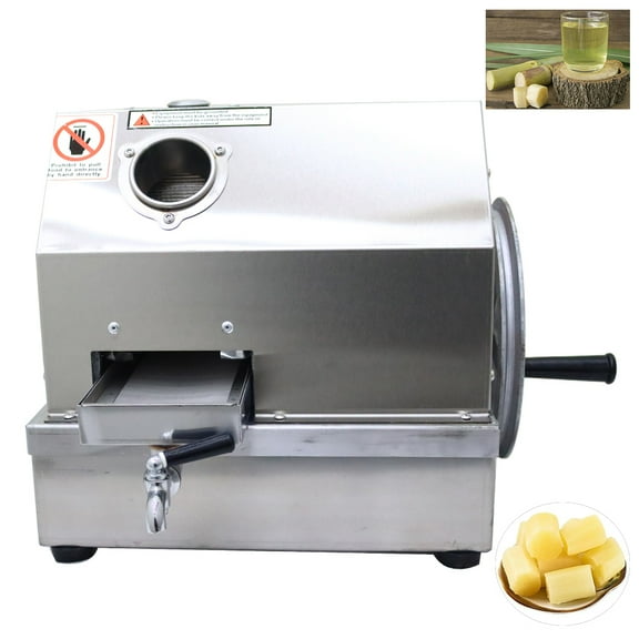 3 Rollers Sugarcane Press Juicer Manual Machine Extractor Mill Squeezer Stainless Steel
