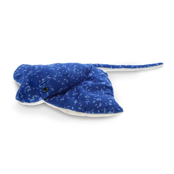 DolliBu Spotted Blue Stingray Plush - Super Soft Stuffed Animal Stingray Toy, Wild Collection Ocean Plush Gift for Kids and Adults, Cute Sea Creature Stuffed Ray - 17 Inches