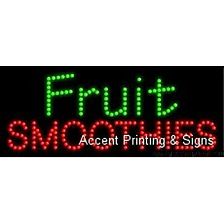 - Fruit Smoothies Indoor Flashing & Animated High Impact Energy Efficient LED Sign