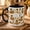 Black, variant on Coffee Mug Cozy Soup Pug Ceramic for Coffee and Tea Fall Farmhouse Gift