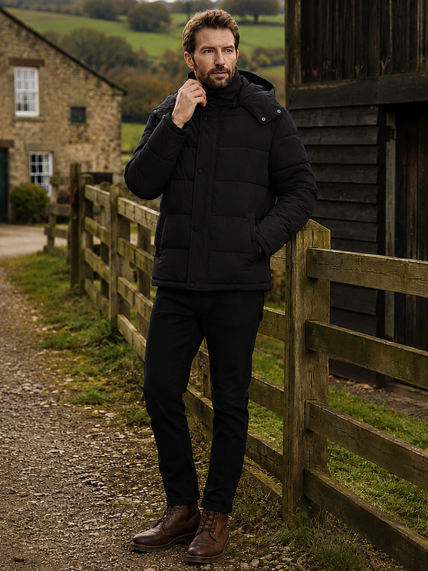 Wantdo Men's Recycled Puffer Jacket, Black photo 6