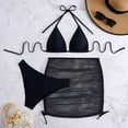 thumbnail image 4 of WILLBEST Traje de Baño Natacion Bikini Sexy de Tres Piezas con Cordones y Espalda descubierta para Mujer, 4 of 7