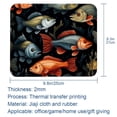 thumbnail image 5 of Fish Printed Square Desk Mat Gaming Mouse Pad with Non-Slip Rubber Bottom - 8.3x9.8 Inch Office and Gaming Mouse Pad, 5 of 6