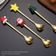 thumbnail image 3 of Juego de cucharas navideñas Cuchara para revolver navideña Cuchara creativa de acero inoxidable para café, té, cuchara para sopa, cuchara de postre para revolver, mezclar bebidas, batidos, mermeladas, 3 of 5