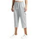 thumbnail image 1 of Pantalones rectos de secado rápido Summer Ice Sensation de 7 pulgadas para mujer: pantalones ligeros y casuales con cintura elástica, 1 of 6