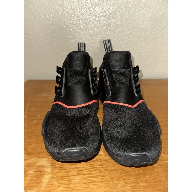 Size 11.5 Adi - das NMD R1 Men’s Shoes Black Core Solar Sneakers Boost EE5085