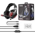 thumbnail image 1 of ONIKUMA Auriculares para juegos Auriculares con cable RGB Luz LED Auriculares para juegos de computadora Micrófono con cancelación de ruido, Rojo Yuarrent EL001229-02B, 1 of 2