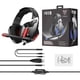 thumbnail image 1 of ONIKUMA Auriculares para juegos Auriculares con cable RGB Luz LED Auriculares para juegos de computadora Micrófono con cancelación de ruido, Rojo Speravity EL001229-02B, 1 of 2