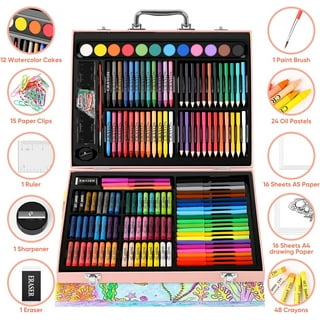 Kids Art Drawing Kits, Portable Painting & Drawing Art Kit with Oil  Pastels, Crayons, Colored Pencils, Watercolor Pens Art Set for Girls Boys  Teens 4