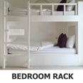 thumbnail image 3 of ETEREAUTY White Metal Bedside Caddy Shelf with Adjustable Hooks for Dorm Storage and Organization, 3 of 6