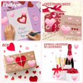thumbnail image 6 of Valentine's Day Pink Heart Shaped Stickers Shiny Valentine Crafts Labels for Conversation Hearts Decals 460Pcs, 6 of 7