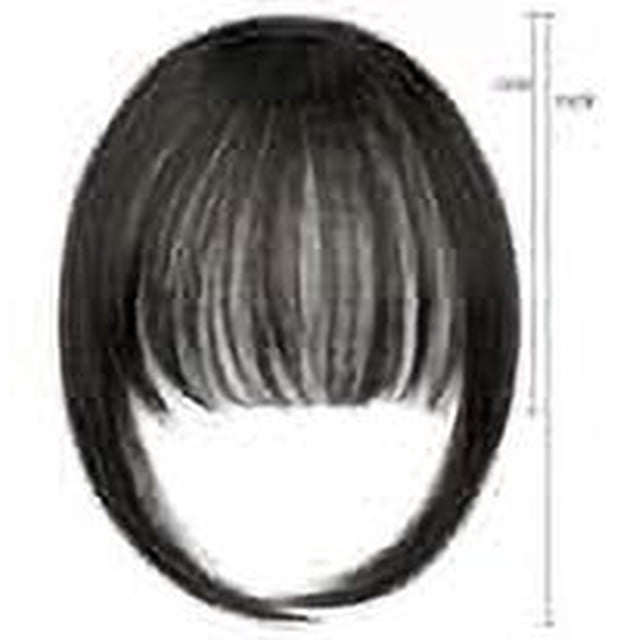 Xihbxyly Extensión de Cabello Natural, Patillas Sin Costuras y Flequillo Largo y Aireado, Trenzado a Mano, Fibra Química Ligera, Elegante Efecto de Capas, Versátil para Todo Tipo de Peinados, Ideal p