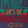 thumbnail image 3 of CafePress - Im Nice She's Naughty Elf Hat Long Sleeve T Shirt - Long Sleeve Dark T-Shirt, 3 of 3