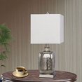 thumbnail image 2 of Fangio Lighting 5111 Lampe de Table en Verre et Métal de 22 Po, Argent, 2 of 2