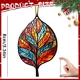 thumbnail image 3 of Fall Leaves Ornaments,2D Acrylic Maple Leaves Window Hanging Decor Fall Ornaments,Colorful Acrylic Hanging Decor Fall Leaves Ornaments for Small Tree, Window, Autumn Home Decoration,C, 3 of 5