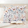 thumbnail image 3 of Spring Floral Pillow Covers 2 Pack Watercolor Flowers Fantasy Butterfly Farmhouse Pillowcase Waterproof Outdoor Throw Pillow Cover for Patio Garden Square Cushion 18”x18”, 3 of 9