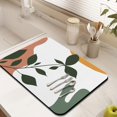 thumbnail image 2 of Washable Rubber Boho Style Vintage Floral Dish Drying Mats for Kitchen Counter Home Large Coffee Bar Pad Accessories and Decor for Utensils Stemware 18''x24'', 2 of 7