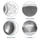 thumbnail image 4 of Coladores de té con cuencos antigoteo (paquete de 2); Coladores de té de hojas sueltas de acero inoxidable elegantes, 4 of 4