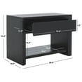 thumbnail image 2 of Safavieh Darnell Wood  Nightstand in Black, 2 of 12