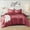 Ruby Wine, variant on Regency Heights Luxury Velvet Comforter Set, 3-Piece Bedding, All-Season Down Alternative Bed Set with Pillow Shams, Full/Queen, Ruby Wine