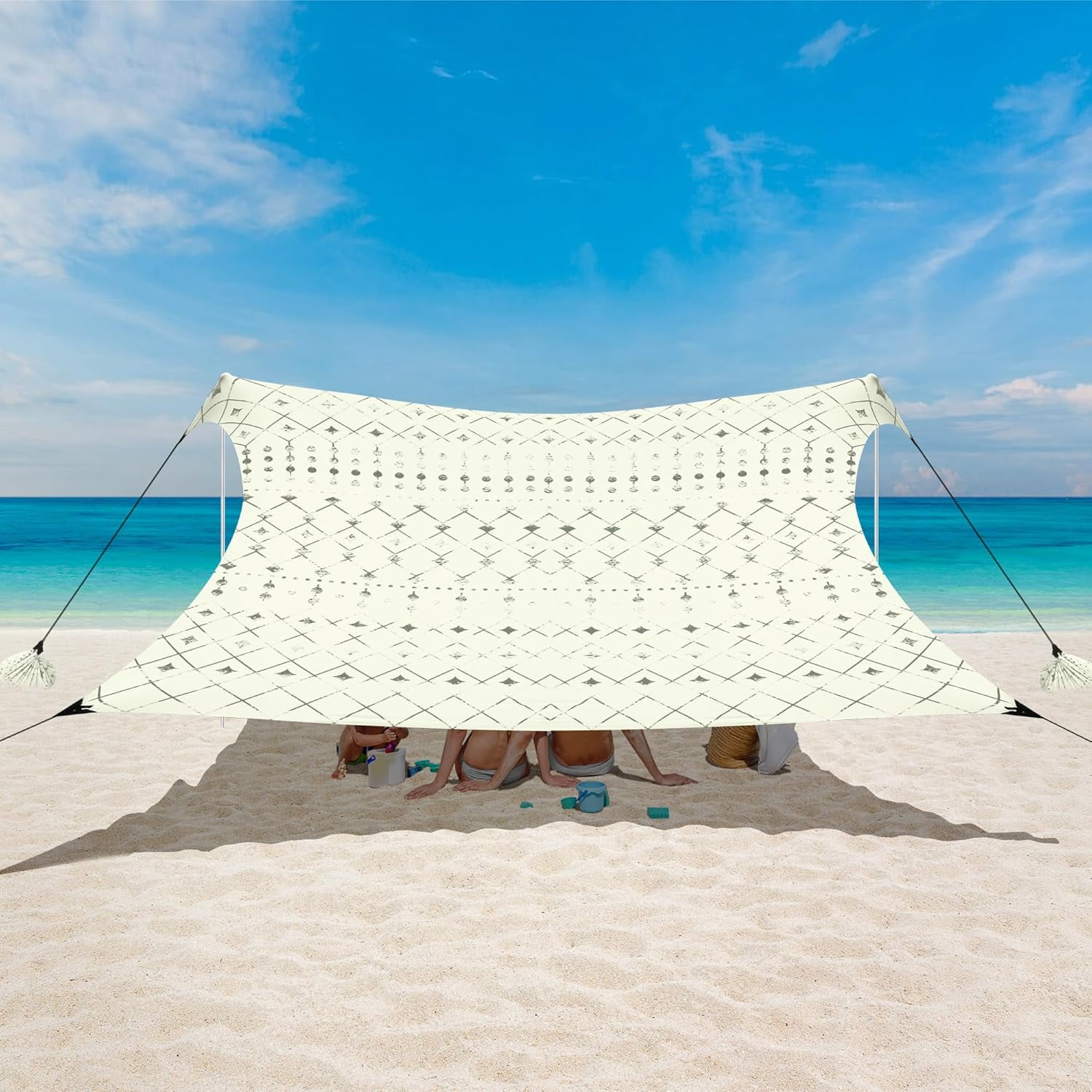 Hike Crew Sun Shade Canopy 12' x 16' Lycra Portable Beach Tent