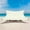 Geometry Cream, variant on Beach Tent, Beach Canopy Sun Shade UPF 50+, Portable 10×10 FT Camping Sun Shelter with Sandbags, Poles, Ground Pegs and Anti-Wind Rope for Outdoor, Backyard, Picnics, Fishing