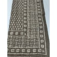 thumbnail image 3 of Earthen Floral Kantha Quilt – Elisa Handblock Print Reversible Cotton Bedspread by A and E Textiles House, Hand Stitched, King Size 108x108, Vegetable Dyed, 3 of 8