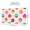 thumbnail image 2 of Rateoe Donut Print Mouse Pad - Extended Large Gaming Mousepad,Non-Slip Stitched Edge,16x29.5 Inch, 2 of 8