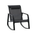 thumbnail image 6 of Mainstays Dashwood 3-Piece Steel Outdoor Rocker Chat Set, Black, 6 of 10