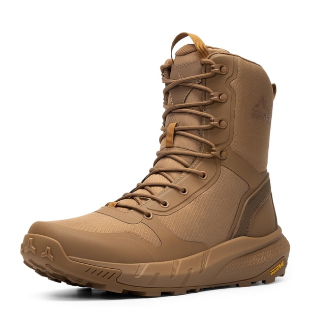 Botas Tácticas Militares NORTIV 8 con Cierre Lateral de 23 cm de Altura Talla 14