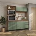 thumbnail image 1 of Mueble de Cocina Luna 192,5 cm Canela/Verde Kappesberg, 1 of 8