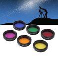 thumbnail image 1 of Filtros de telescopio, Filtros de color del telescopio establecido 6 en 1 portátil reductir la luz para la noche, 1 of 7