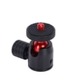 thumbnail image 4 of Ball Head With Hot Shoe Mount Adapter, Mini Ball Head Mini Ball Head With Cold Shoe  For Camera Replacement For Monopod Black Ball,Red Ball,Silver Ball, 4 of 8