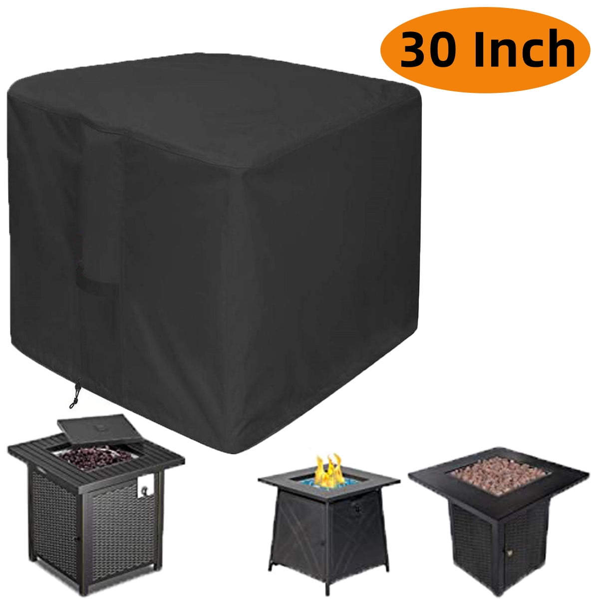 Fire Pit Cover Square Rectangular Firepit Covers Outdoor BBQ Grill